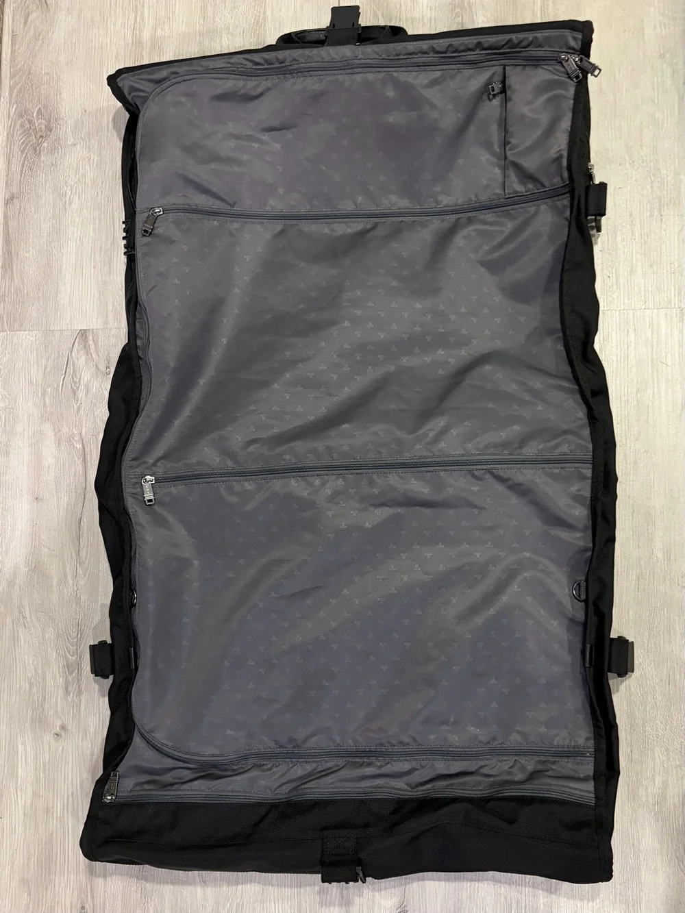 Tumi Black Travel Garment Bag with Multiple Exterior Pockets